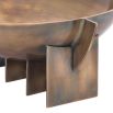 Metal vintage brass bowl with stands