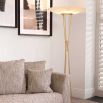 A stylish floor lamp by Eichholtz with a Mid-Century Modern design