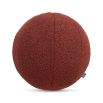 Dreamy rouge cushion with spherical shape and boucle texture