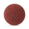 Vibrant, eye-catching round cushion with boucle rouge textured finish