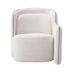 Lyssa off-white upholstered seat with contrasting Lyssa sand piping