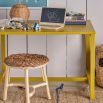 Yellow rubberwood table