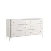 Pearlescent finish chest of drawers
