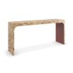 Elegant mappa wood console table