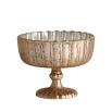 Elegant and classic shallow bowl on pedestal foot