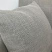 Ultra cosy grey linen sofa with two scatter cushions