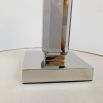 Cubist-inspired glass candle holder 