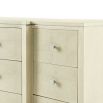 Beautiful, cream dresser with cream shagreen finish