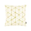 Charming geometric pattern cushion in pastel neutral finishes