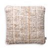 Elegant and sumptuous cushion boasting a blend of jute and cotton