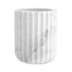 Luxury vase accessory in gorgeous textured marble and travertine finishes