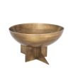 Brass bowl with abstract base