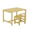 Yellow rubberwood table