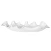 Ruffled Ceramic Bowl With organic curved edges in a modern matte white glaze
