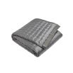 Exquisite quilted Windsor Silk Bedspread in Charcoal