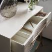gorgeous marbled white bedside table