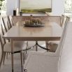 extendable wooden dining table