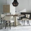 round and decorative dining table