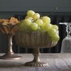 Elegant and classic shallow bowl on pedestal foot