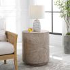 Warm grey starburst design side table