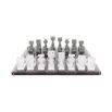 Acrylic chess set in grey and black 