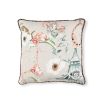 Eclectic animal pattern cushion with leopard print piping