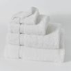 Large, luxury sumptuous white bath towel