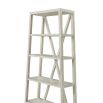 Storage shelving unit in sea salt white washed wood finish