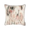 Vibrant watercolour design cushion in varying finishes