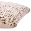 Elegant and sumptuous cushion boasting a blend of jute and cotton