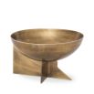 Brass bowl with abstract base