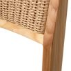 Illustrious teak wood and rattan style outdoor dining chairs 