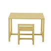 Yellow rubberwood table