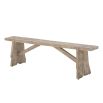 Rustic looking wooden bench