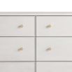 Pearlescent finish chest of drawers