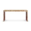 Elegant mappa wood console table