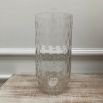 lovely clear textured glass vase