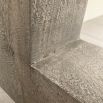 Stylish and natural finish console table with bold, square legs