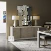 Contemporary grey sideboard with four cupboards