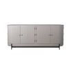 Contemporary grey sideboard with fluting details and 4 doors