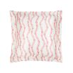 Elegant pink and white silk pillowcases