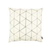 Charming geometric pattern cushion in pastel neutral finishes