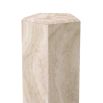 travertine plinth boasting a pentagonal shape