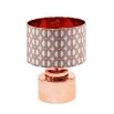 A luxury lampshade by Eva Sonaike with a pink African-inspired pattern