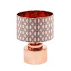 A luxury lampshade by Eva Sonaike with a pink African-inspired pattern