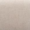 Beige dining chair with square cut out shape in backrest and luxurious linen upholstery