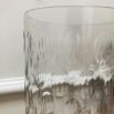 lovely clear textured glass vase