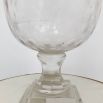 Illustrious large glass hurricane with hand-blown details