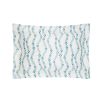 Tumbleweed design silk cushion in a beautiful baby blue