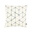 Charming geometric pattern cushion in pastel neutral finishes